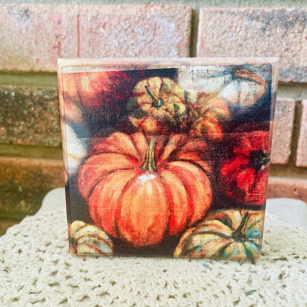 *Pumpkins Wood Block Sign - Picture 4 of 11